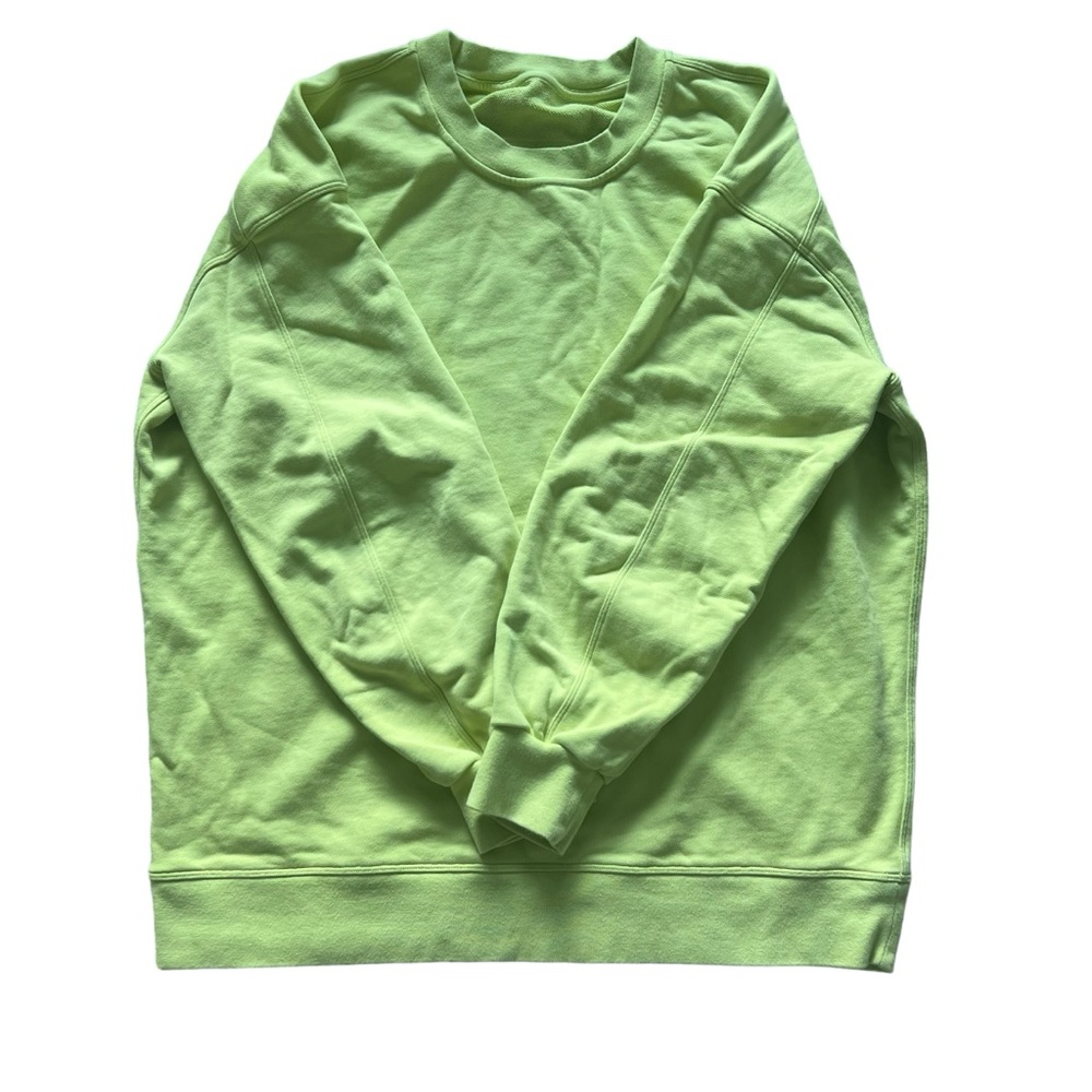 Lululemon Athletica Lime Green Crew Neck Sweater